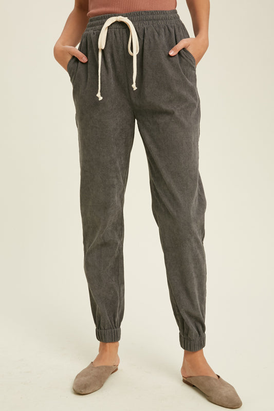 corduroy joggers