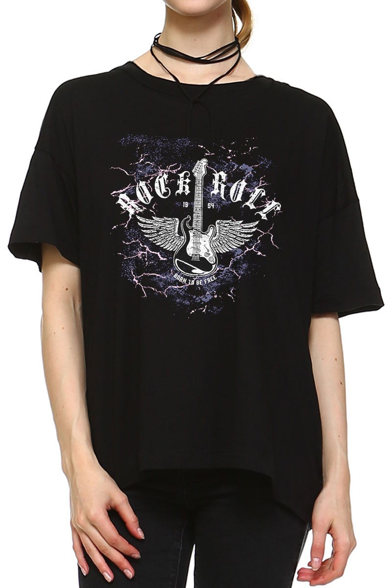 rock n roll vintage graphic t shirt