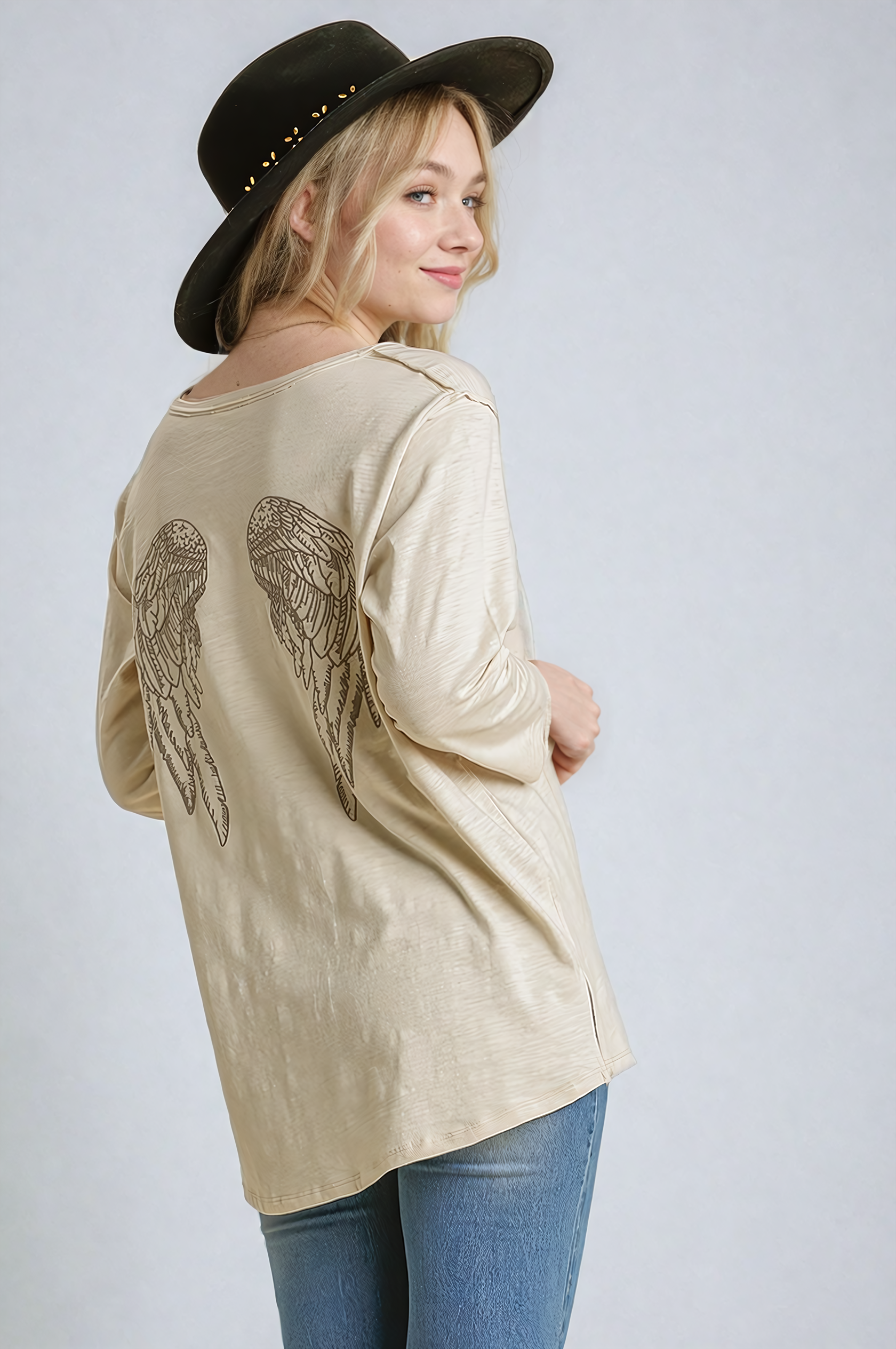 Angel Wing Top | Women Angel Shirt – Autumn Grove Clothing