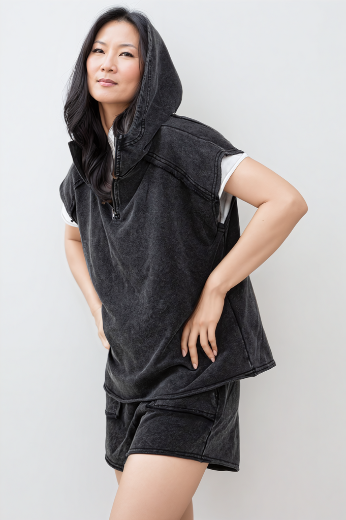 Mineral Washed Short Set