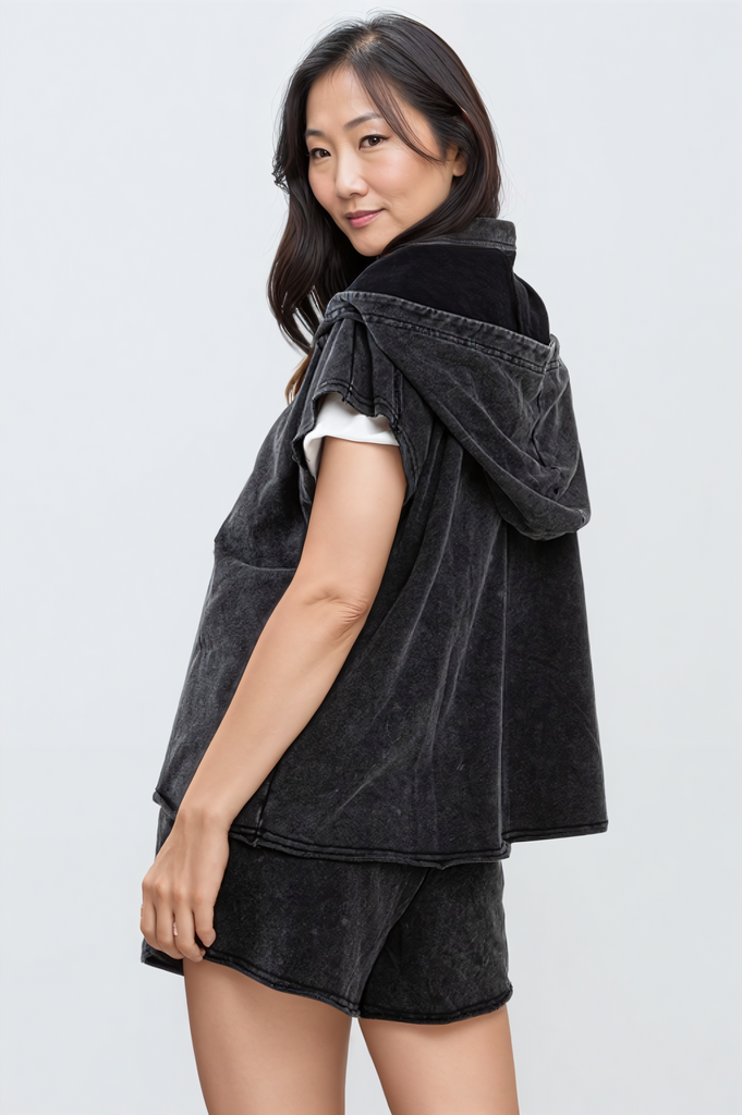 Mineral Washed Short Set