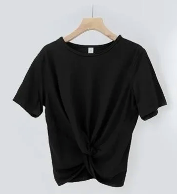 Crescent Stretch Sports Top | Tie Front Top – Autumn Grove Clothing