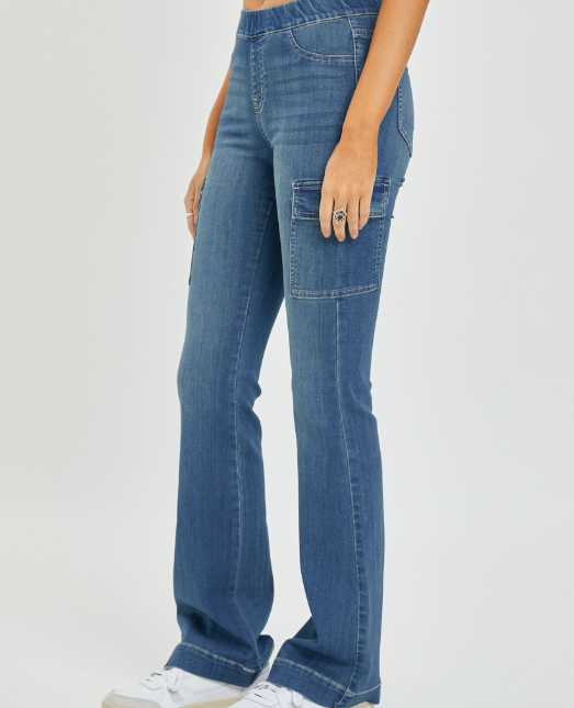 Urban Cargo Flare Jeans Tint | Tint Jeans – Autumn Grove Clothing