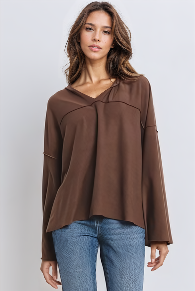 Merrow Knits Hoodies | Womens Brown Hoodie – Autumn Grove Clothing