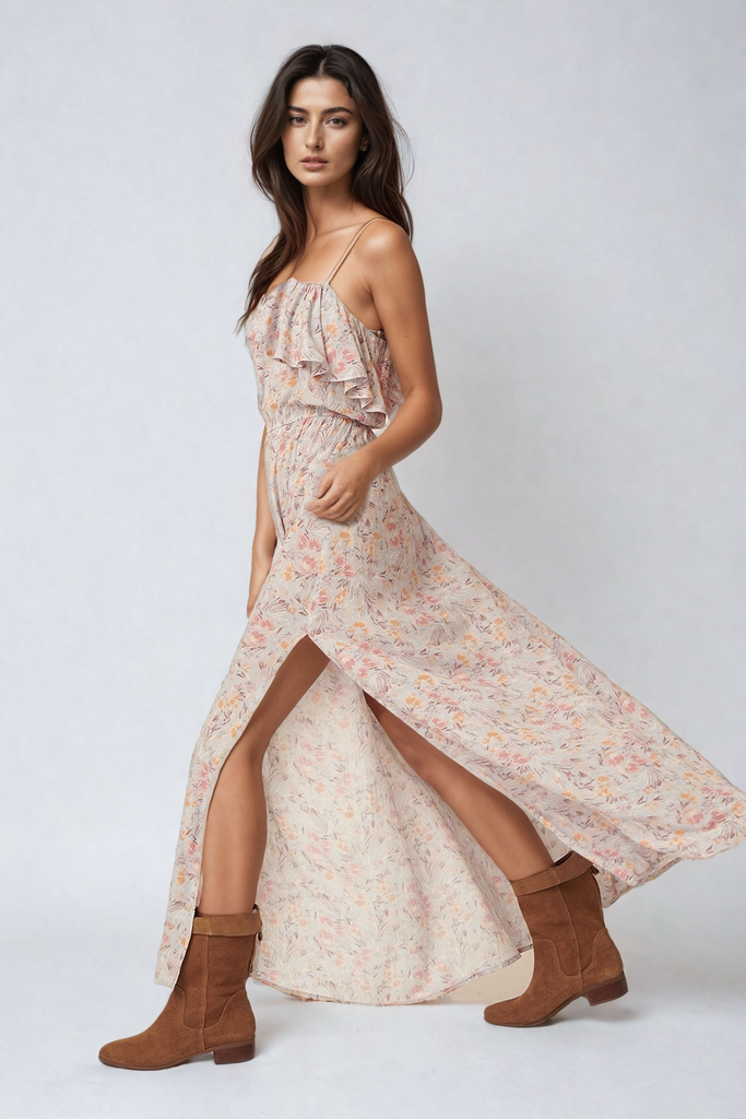 Light Pink Maxi Dress | Lily Maxi Dress – Autumn Grove Clothing